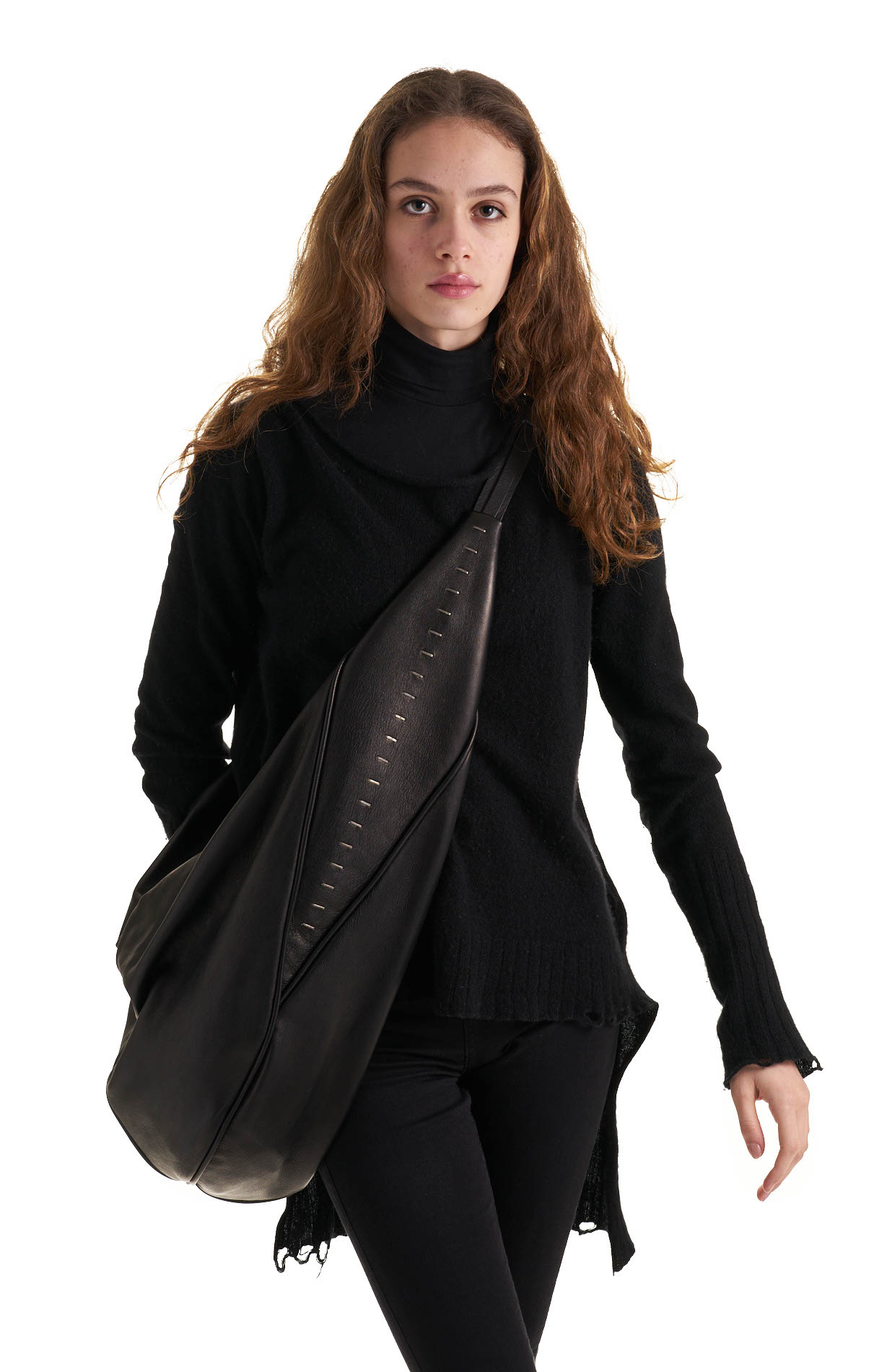 daniele basta leather and silver bags - kali foglie 45
